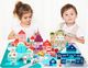 Ecotoys Drewniane klocki edukacyjne miasto mata 121 szt 10
