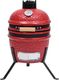 vidaXL Grill ogrodowy węglowy z wędzarnią ruszt 26.5 cm czerwony 1