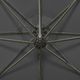 vidaXL Wiszący parasol z lampkami LED i słupkiem, antracytowy, 300 cm 2