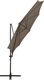 vidaXL Wiszący parasol z lampkami LED i słupkiem, kolor taupe, 300 cm 8