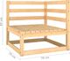 vidaXL 2-osobowa sofa ogrodowa, lite drewno sosnowe 4
