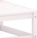 vidaXL Ogrodowa sofa środkowa, biała, lite drewno sosnowe 4