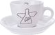Orion Filiżanka do kawy, espresso, porcelanowa, biała, 90 ml, 2 sztuki 3
