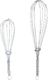 GET-IT Trzepaczka STALOWA ubijaczka ubijak do jajek ciasta sosu zestaw komplet 2 sztuki 19 cm / 24 cm 1