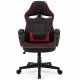 Fotel SENSE7 Knight materiałowy czarno-czerwony 1