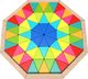 Tooky Toy TOOKY TOY Puzzle Ośmiokątne Drewniana Mozaika Edukacyjna (73el.) 1