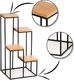 HowHomely Kwietnik stojący KASKADA 70 cm Dąb Lancelot LOFT 5