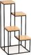HowHomely Kwietnik stojący KASKADA 70 cm Dąb Lancelot LOFT 7