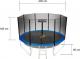 Trampolina ogrodowa Thunder Trampolina ogrodowa z siatką zewnętrzną 14FT 435cm 2