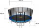 Trampolina ogrodowa Thunder Trampolina ogrodowa z siatką zewnętrzną 16FT 490cm 1
