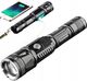 Latarka Taktyczna Latarka Led Cree Xml-T6 Zoom Z Powerbank 12