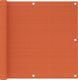 vidaXL Parawan balkonowy, pomarańczowy, 90x400 cm, HDPE 1