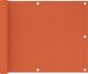 vidaXL Parawan balkonowy, pomarańczowy, 75x300 cm, HDPE 1