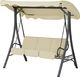 Beliani Huśtawka ogrodowa beżowa GARBO 1