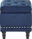 Beliani Puf ze schowkiem welurowy ciemnoniebieski LORETTO 4