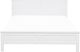 Beliani Łóżko drewniane 140 x 200 cm białe OLIVET 2