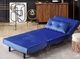 Beliani Sofa welurowa rozkładana granatowa VESTFOLD 2