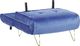 Beliani Sofa welurowa rozkładana granatowa VESTFOLD 5
