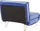 Beliani Sofa welurowa rozkładana granatowa VESTFOLD 6