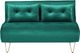 Shumee Sofa welurowa rozkładana 2-osobowa ciemnozielona VESTFOLD 1