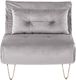 Shumee Sofa welurowa rozkładana szara VESTFOLD 1