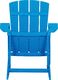 Shumee Krzesło ogrodowe z podnóżkiem niebieskie ADIRONDACK 5