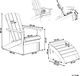 Shumee Krzesło ogrodowe z podnóżkiem niebieskie ADIRONDACK 9