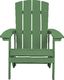 Shumee Krzesło ogrodowe z podnóżkiem zielone ADIRONDACK 3
