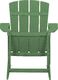 Shumee Krzesło ogrodowe z podnóżkiem zielone ADIRONDACK 5