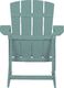 Shumee Krzesło ogrodowe z podnóżkiem turkusowe ADIRONDACK 5