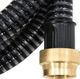vidaXL Wąż ssący z mosiężnymi złączkami, 4 m, 25 mm, czarny 2
