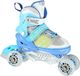 Rolki Nils Extreme NH18192 z wymienną płozą regulowane niebieskie r. 34-38 12
