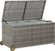 Skrzynia ogrodowa vidaXL 120x65x61 cm z kółkami Jasny szary 5