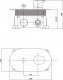 Bateria wannowa Cersanit Inverto podtynkowe złoty (S951-285) 2