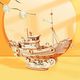 Robotime Technology ROBOTIME Drewniany Model Puzzle 3D Statek Rybacki 1