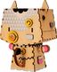 Robotime Technology ROBOTIME Drewniana Doniczka Puzzle 3D Kotek 1