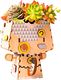 Robotime Technology ROBOTIME Drewniana Doniczka Puzzle 3D Kotek 2