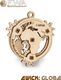 EcoWoodArt EWA Drewniane Puzzle 3D Mały Globus 2