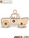 EcoWoodArt EWA Drewniane Puzzle 3D Samochodzik 3