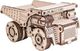 EcoWoodArt EWA Drewniane Puzzle 3D Mini Belaz 1