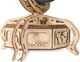 EcoWoodArt EWA Drewniane Puzzle 3D Niebieski Globus 1