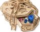 EcoWoodArt EWA Drewniane Puzzle 3D Niebieski Globus 4