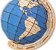 EcoWoodArt EWA Drewniane Puzzle 3D Niebieski Globus 5
