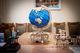EcoWoodArt EWA Drewniane Puzzle 3D Niebieski Globus 9