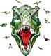 EcoWoodArt EWA Drewniane Puzzle 3D Klocki Układanka T-Rex 1
