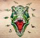 EcoWoodArt EWA Drewniane Puzzle 3D Klocki Układanka T-Rex 1