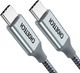 Kabel USB Choetech USB-C - USB-C 1.8 m Srebrny (6971824973099) 2