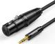 Kabel Ugreen Jack 3.5mm - XLR 2m czarny (UGR984BLK) 1
