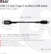 Kabel USB Club 3D USB-C - microUSB 1 m Czarny (CAC-1526) 5
