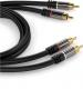 Kabel PremiumCord RCA (Cinch) x2 - RCA (Cinch) x2 1.5m czarny (kjqccmm015) 2